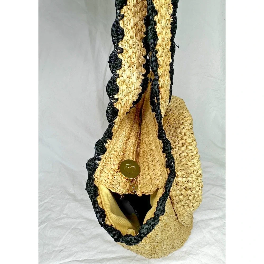 Kate Spade New York x Target Raffia Bow Tote Bag Straw Beach Coastal